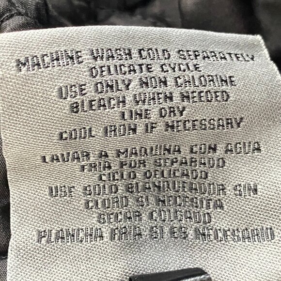 Levis Canvas Chore Barn Coat Black Cowboy Farm Utility Trucker Quilted 90s Sz XL - Picture 15 of 15